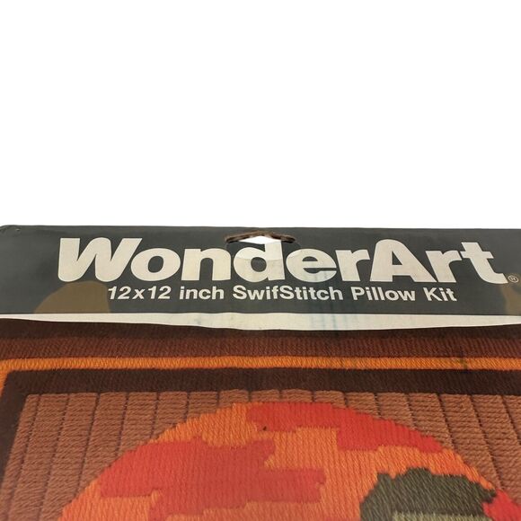 Vintage WonderArt 6873 Cypress Sunset Swifstich Pillow Needlecrafts 12 X 12 Kit - Picture 5 of 5
